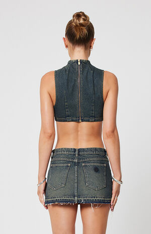 Quinn Worn 99 Low Rise Denim Mini Skirt image number 2