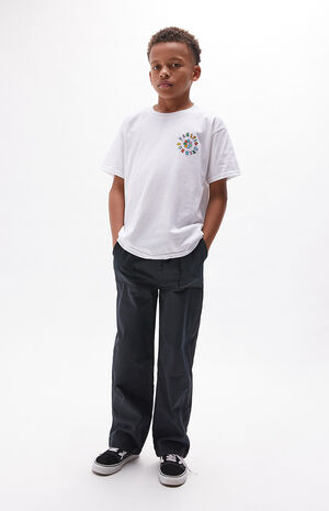 Black Pull-On Wide Leg Pants image number 4