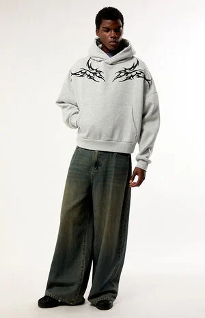 Lucid Static Cropped Hoodie image number 5