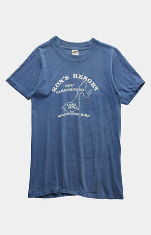 80s Ron's Resort and Campground Minnesota Graphic T-Shirt image number 1