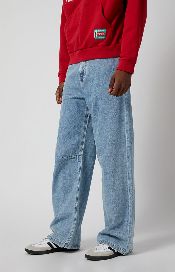 Pacsun Blake Seam Darts Extreme Baggy Jeans Light Indigo | Pacsun