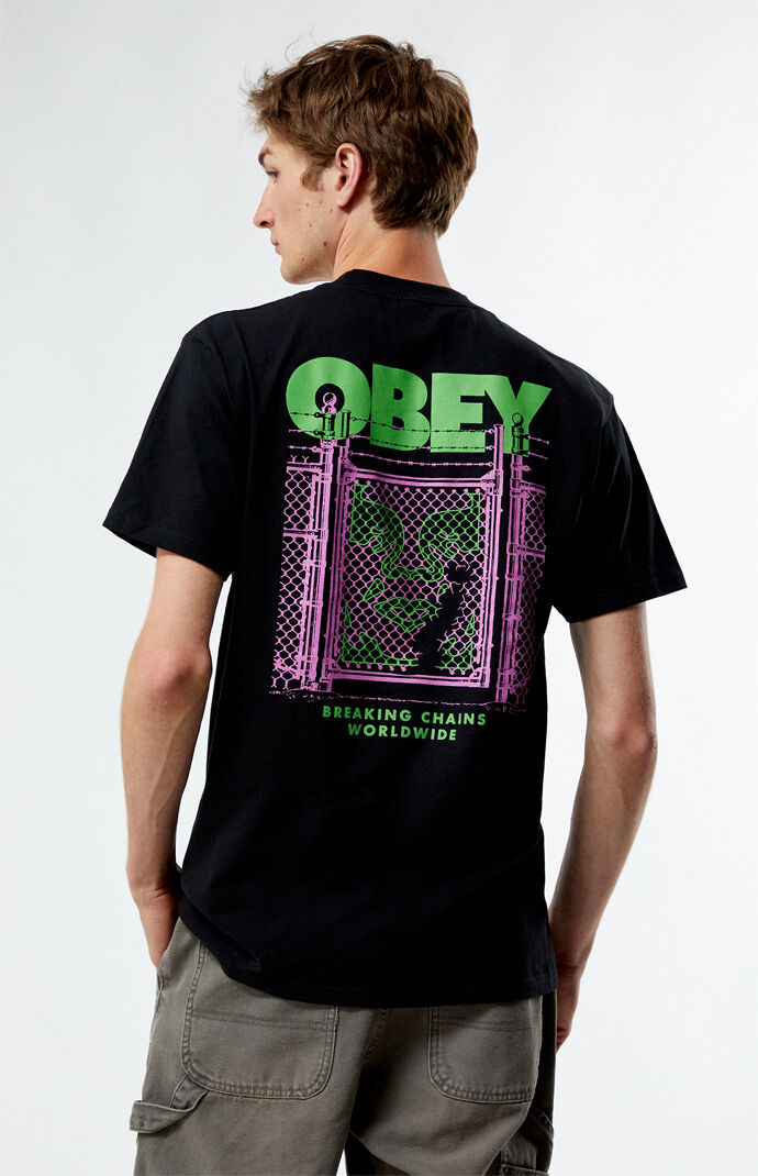 トップス Bpn symmetry chain shirt XPLR Chainlink Black T-Shirt at Hamilton Place in