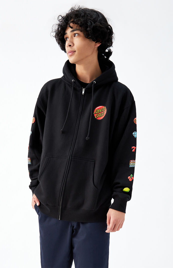 Jackpot Dot Zip Hoodie