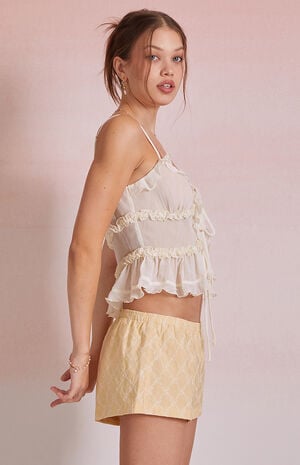 Mariah Ruffle Tie Front Top image number 3