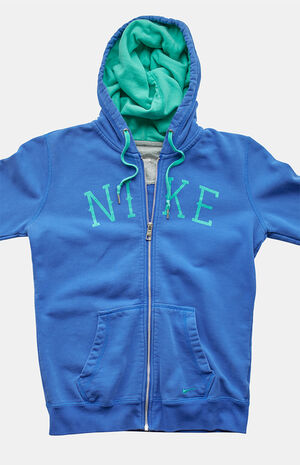 2000s Blue Nike Full Zip Hoodie image number 3