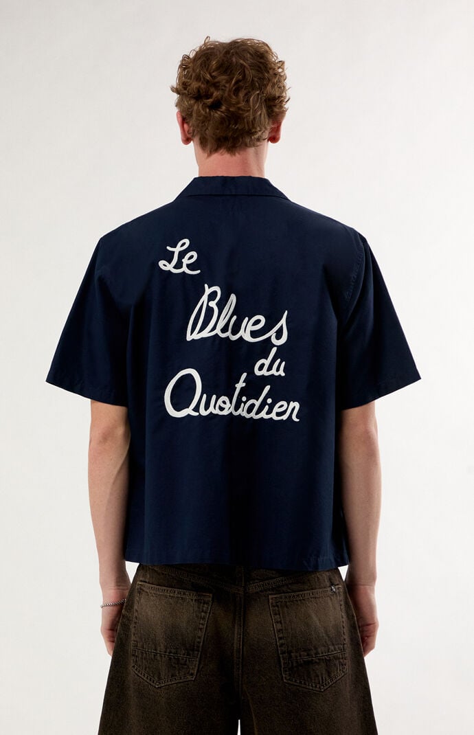 Pacsun Liberte Le Blues Camp Shirt