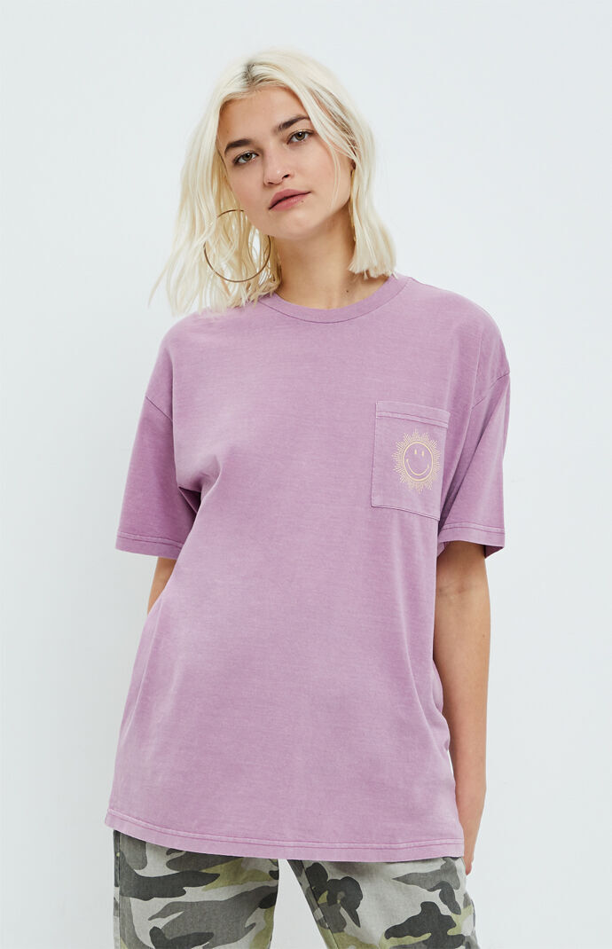 Smiley Sun Burst Pocket T-Shirt