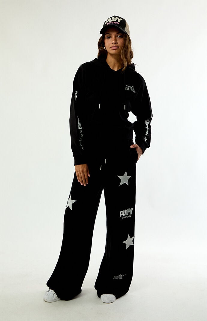 PLAY PALM ANGELS Extra Wide Leg Baggy Sweatpants