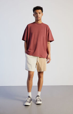 Split Corduroy Volley Shorts image number 2