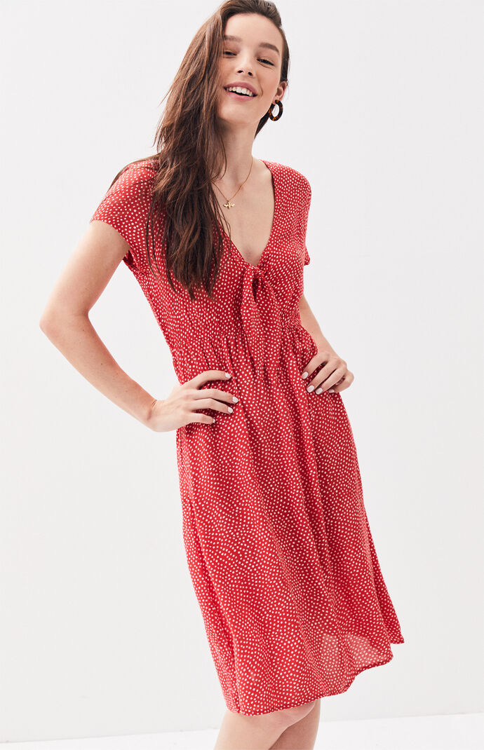 pacsun red dress