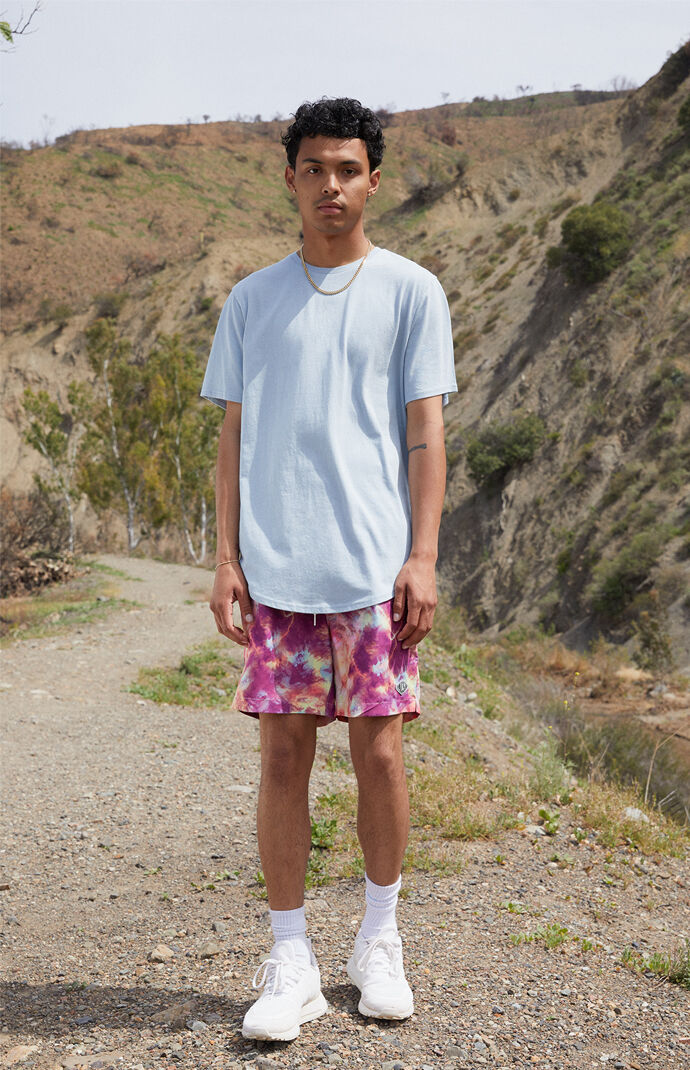 Happy Tie Dye 17" Swim Trunks