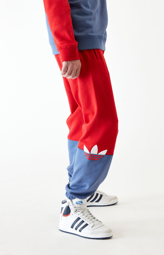 Red & Blue Adicolor Sliced Trefoil Sweatpants