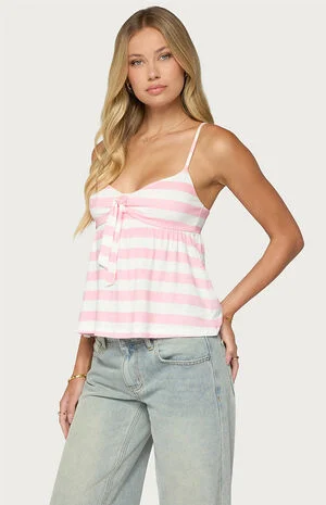 Michey Babydoll Tie Tank Top image number 2