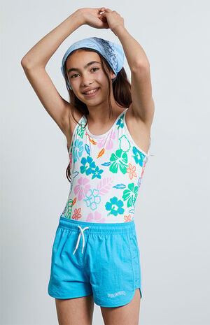 Multi Hibiscus One Piece Swimsuit image number 3