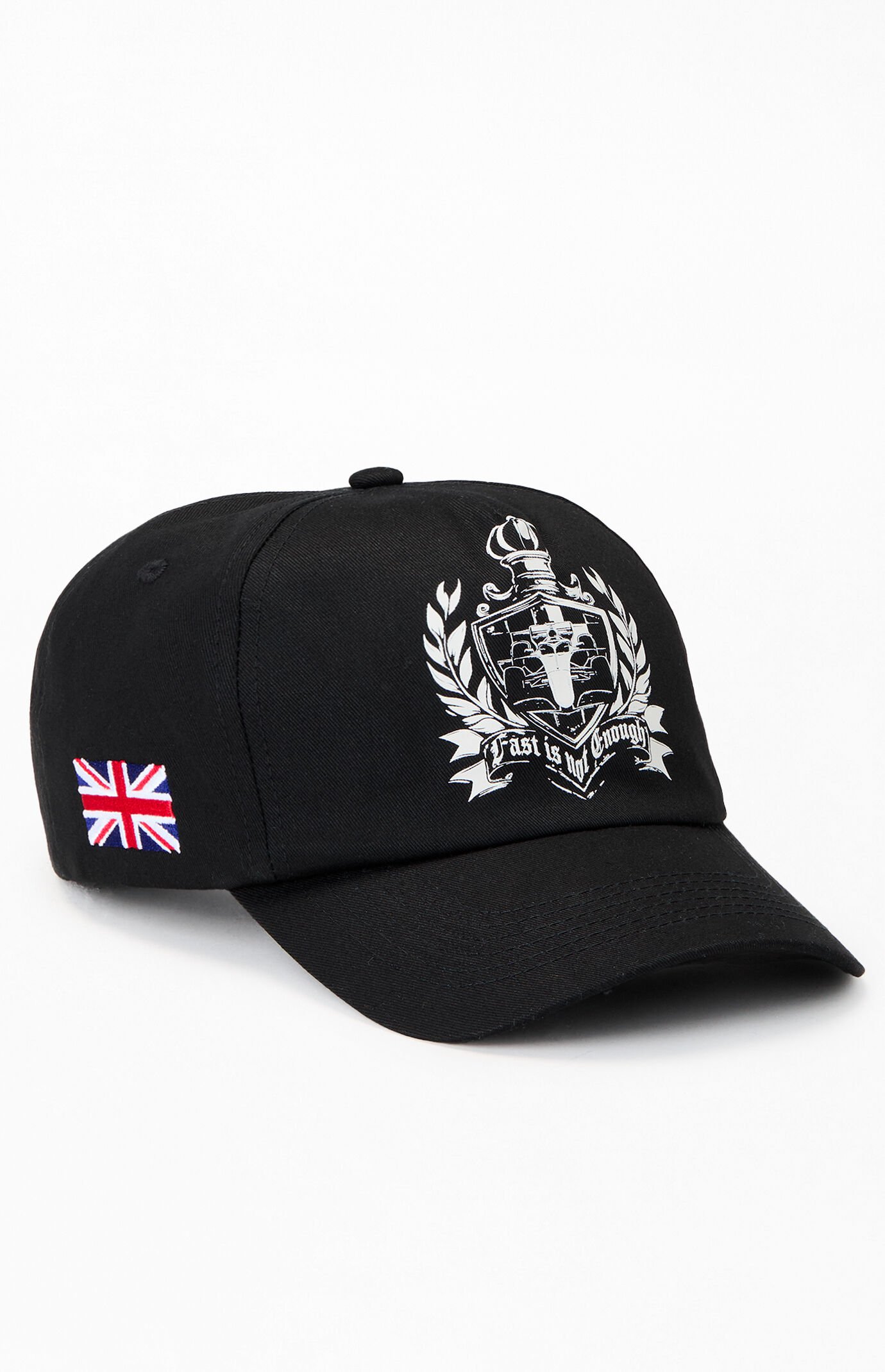 Formula 1 x Pacsun Great Britain Black Crest Snapback Hat