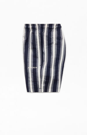 Boardwalk Striped Seersucker 4.5'' Swim Trunks image number 3