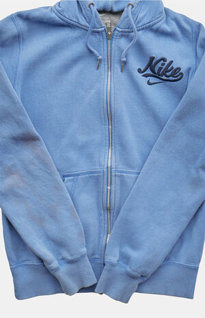 2000s Light Blue Nike Full Zip Hoodie image number 3