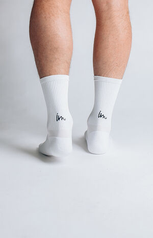 White System Crew Socks image number 3