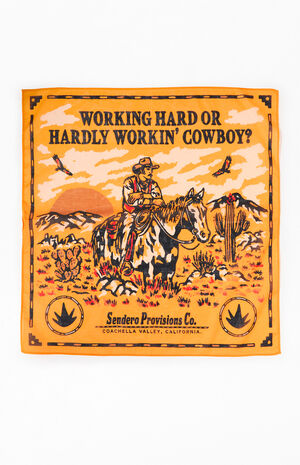 Hardly Workin' Cowboy Bandana image number 1