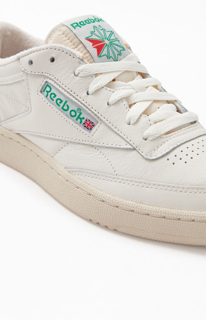 reebok classics white club 85 vintage sneakers
