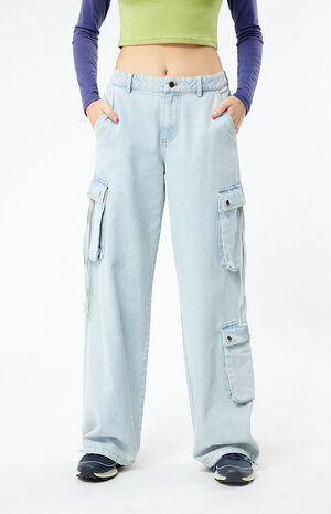 Light Ties Low Rise Pull-On Jeans image number 2