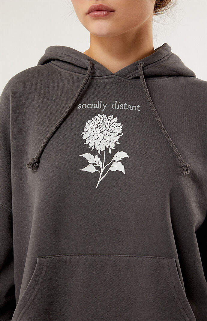 Obey distant hot sale black hoodie