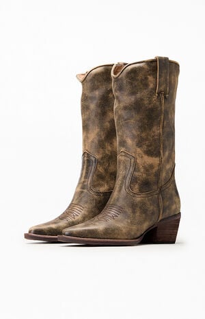 Women's Albany Leather Cowboy Boots Women's Albany Leather Cowboy Boots image number 2