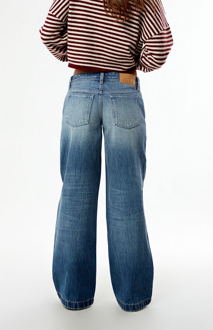 Pacsun Kaia Ultimate Low Rise Baggy Jeans Medium Blue