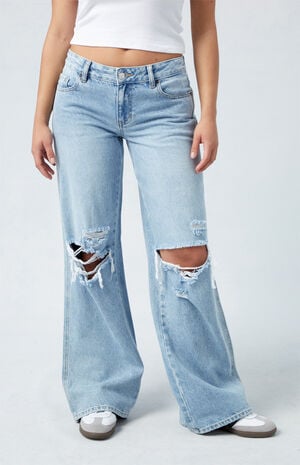 PacSun Medium Blue Low Rise Baggy Jeans