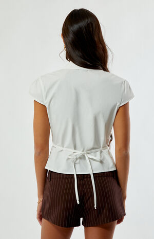 Pinstripe Micro Shorts image number 4