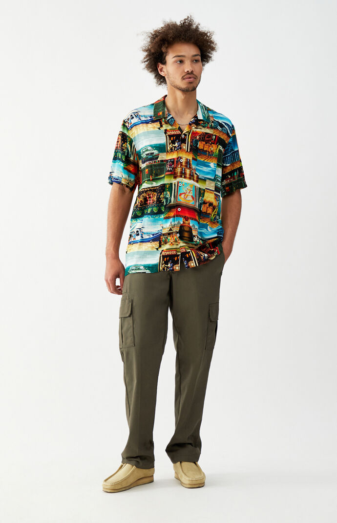 x Street Fighter Stage Resort Camp Shirt