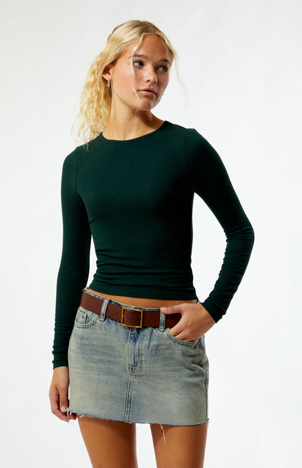 Queen Long Sleeve Cropped T-Shirt
