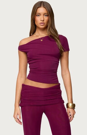 Halli Twisted Off Shoulder Top image number 1