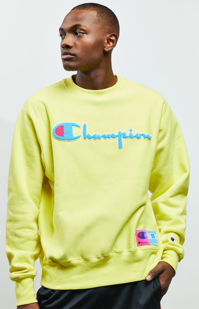 champion pop colors crewneck sweatshirt