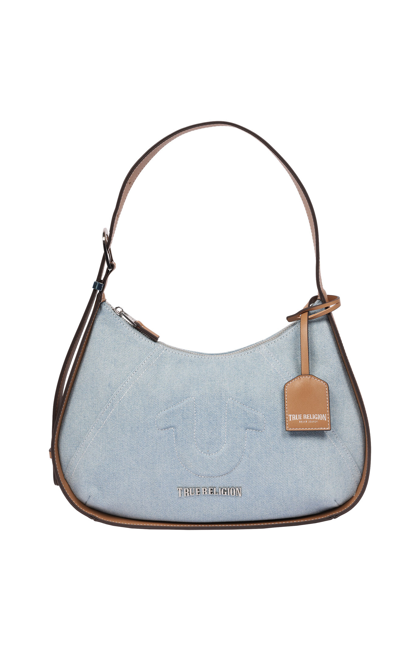 True Religion Denim Raised Horseshoe Hobo Bag