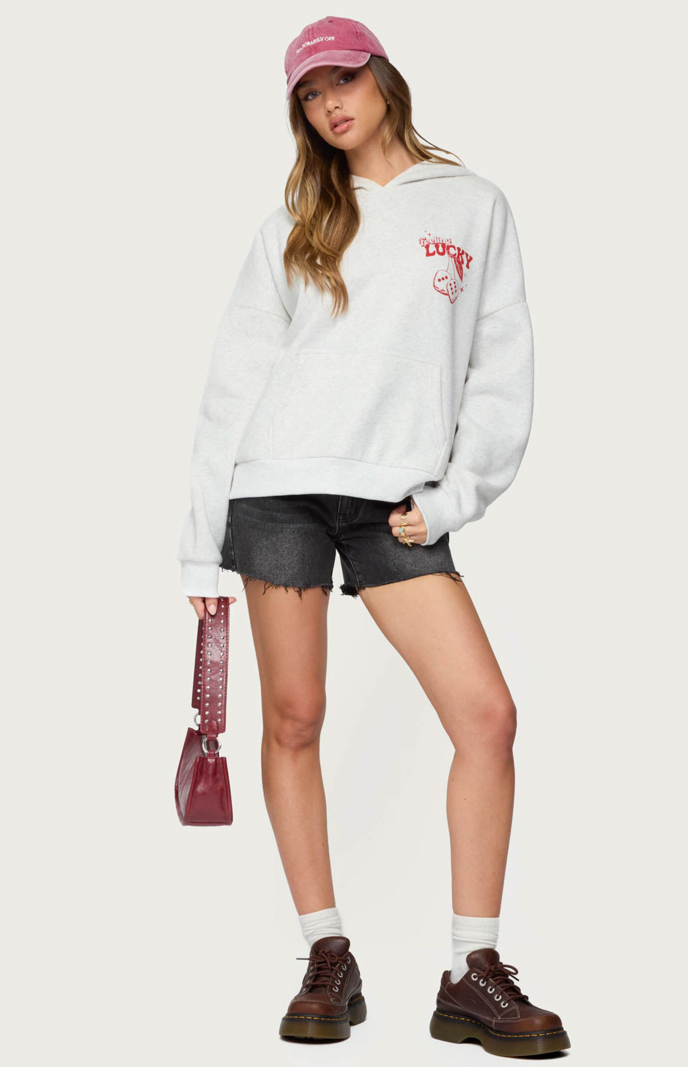 Edikted Feeling Lucky Oversized Hoodie