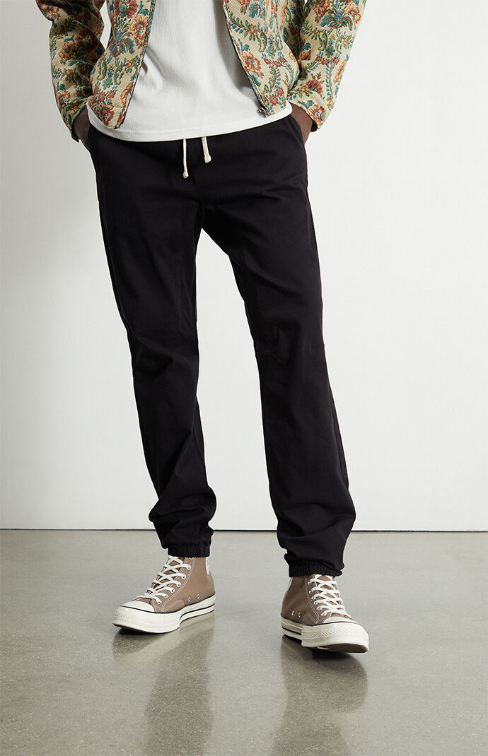 PacSun Black Slim Jogger Pants PacSun