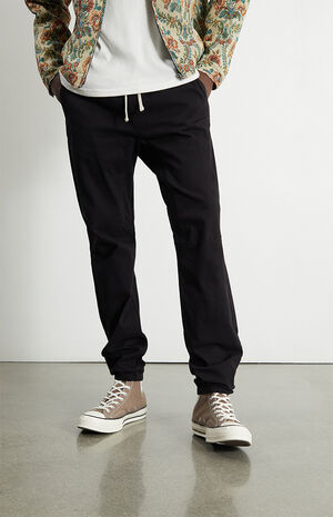 Black Slim Jogger Pants image number 2