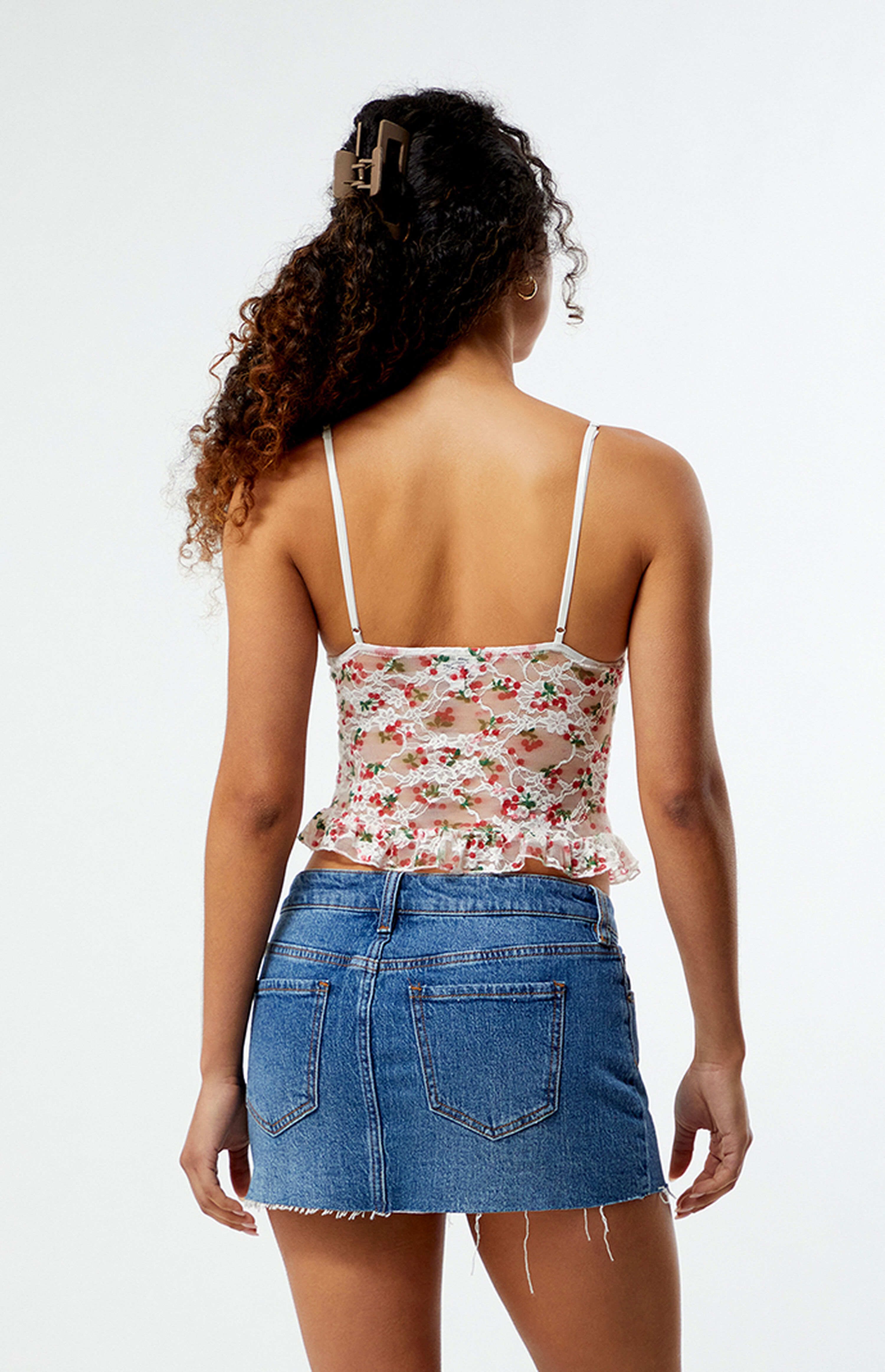 Pacsun Stretch Dark Indigo Micro Denim Mini Skirt | Pacsun