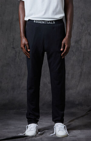 Essentials Black Lounge Pants image number 1