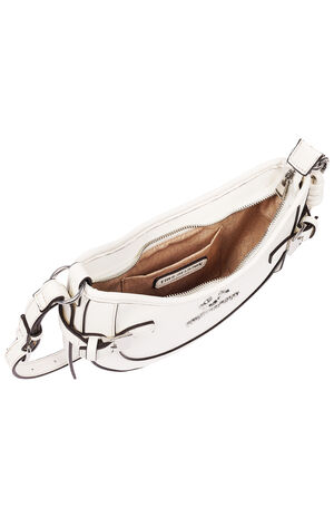 Blake Smooth Faux Leather Belted Hobo Bag image number 6