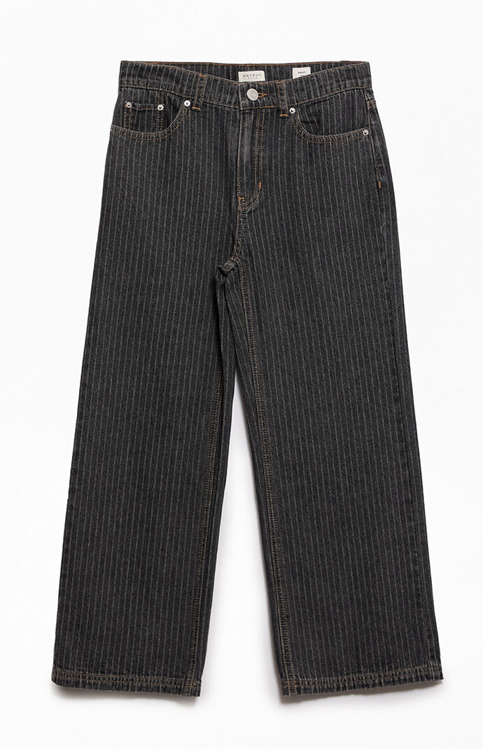 Pacsun Kids Baggy Jeans Striped Black