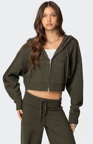 Russell Knit Hooded Cardigan image number 1