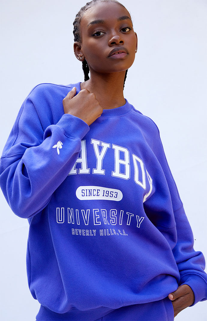 Playboy By PacSun University Crew Neck Sweatshirt PacSun