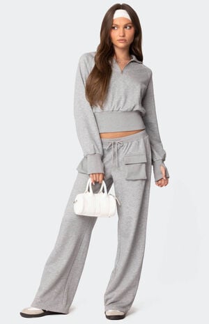 Bailey French Terry Quarter Zip Top image number 2