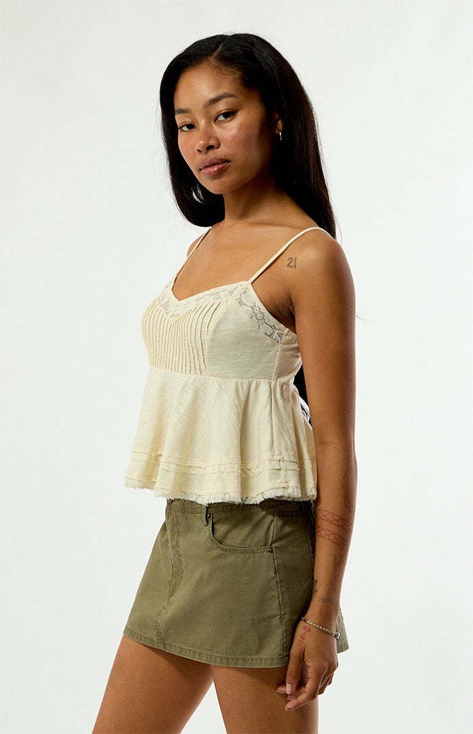 Beverly and Beck Chloe Cropped Babydoll Top