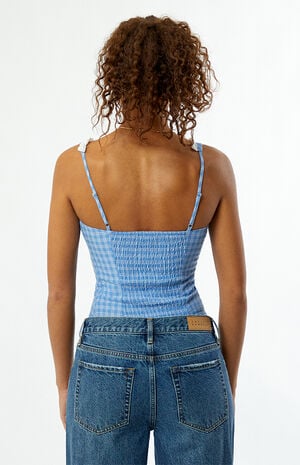 Plaid Corset Tank Top image number 4