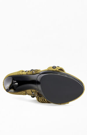 Women's Marova Mustard Stiletto Sandals image number 5