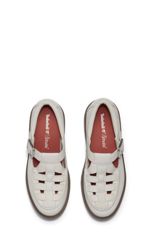 Women's Natural Nubuck Stone Street Buckle Mary Jane Shoes image number 2