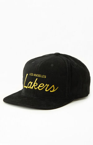 Vintage Corduroy Los Angeles Lakers Hat